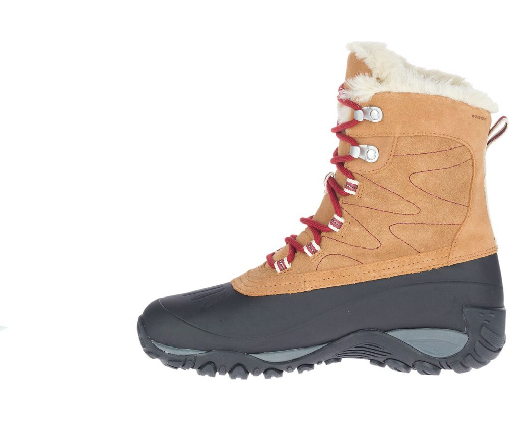 Botas Mujer - Merrell Yokota Polar Waterproof - Kaki/Negras - TNSZ-97426